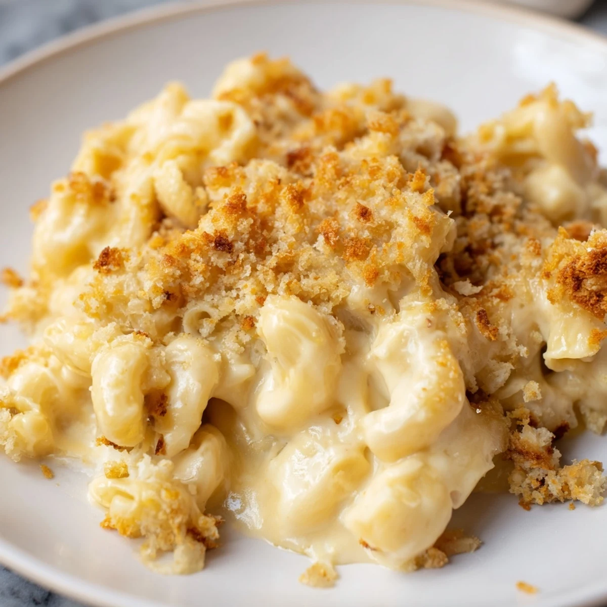 Rich and delicious creamy macaroni and cheese, with a velvety cheese sauce and tender pasta.