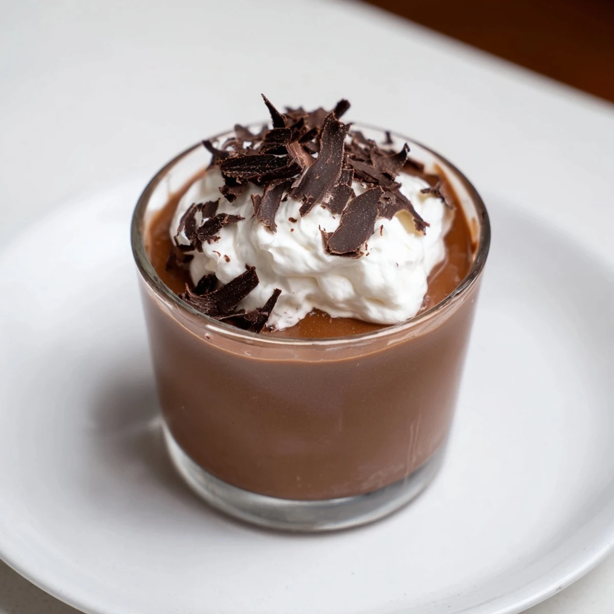 Beautifully smooth chocolate pudding: a decadent, homemade American dessert ready to chill.