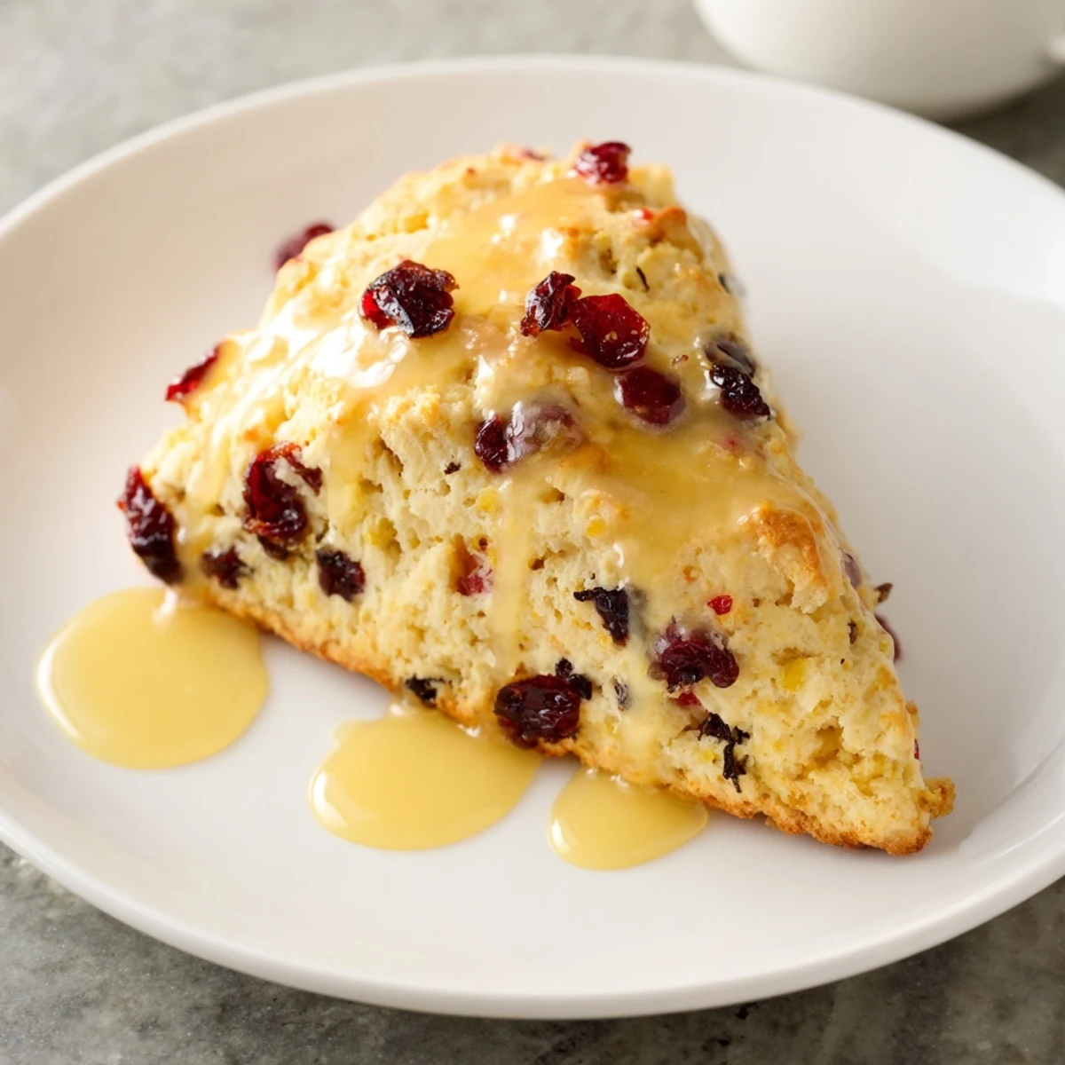 Orange Cranberry Scones Glaze