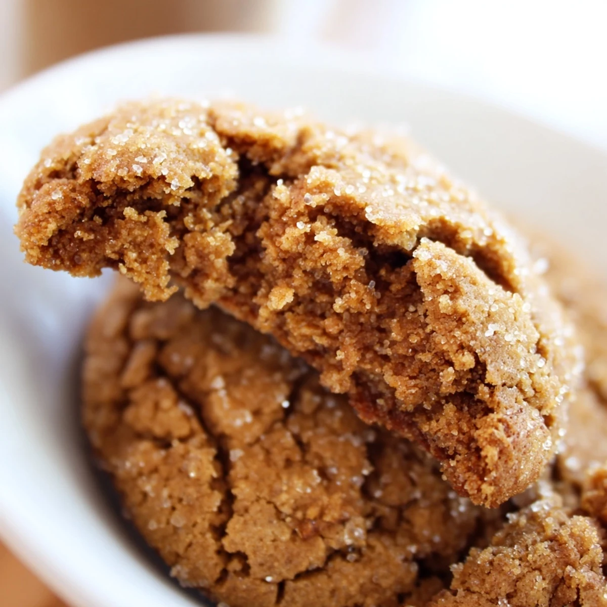 Ginger Molasses Crinkle Cookies