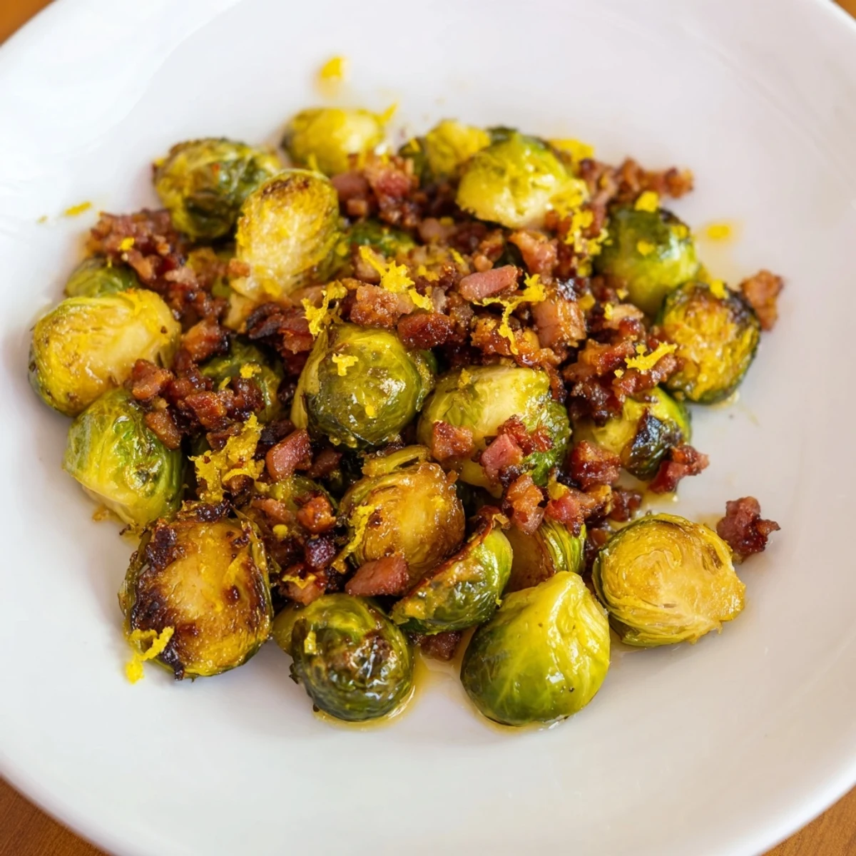 Roasted Brussels Sprouts Beef Bacon