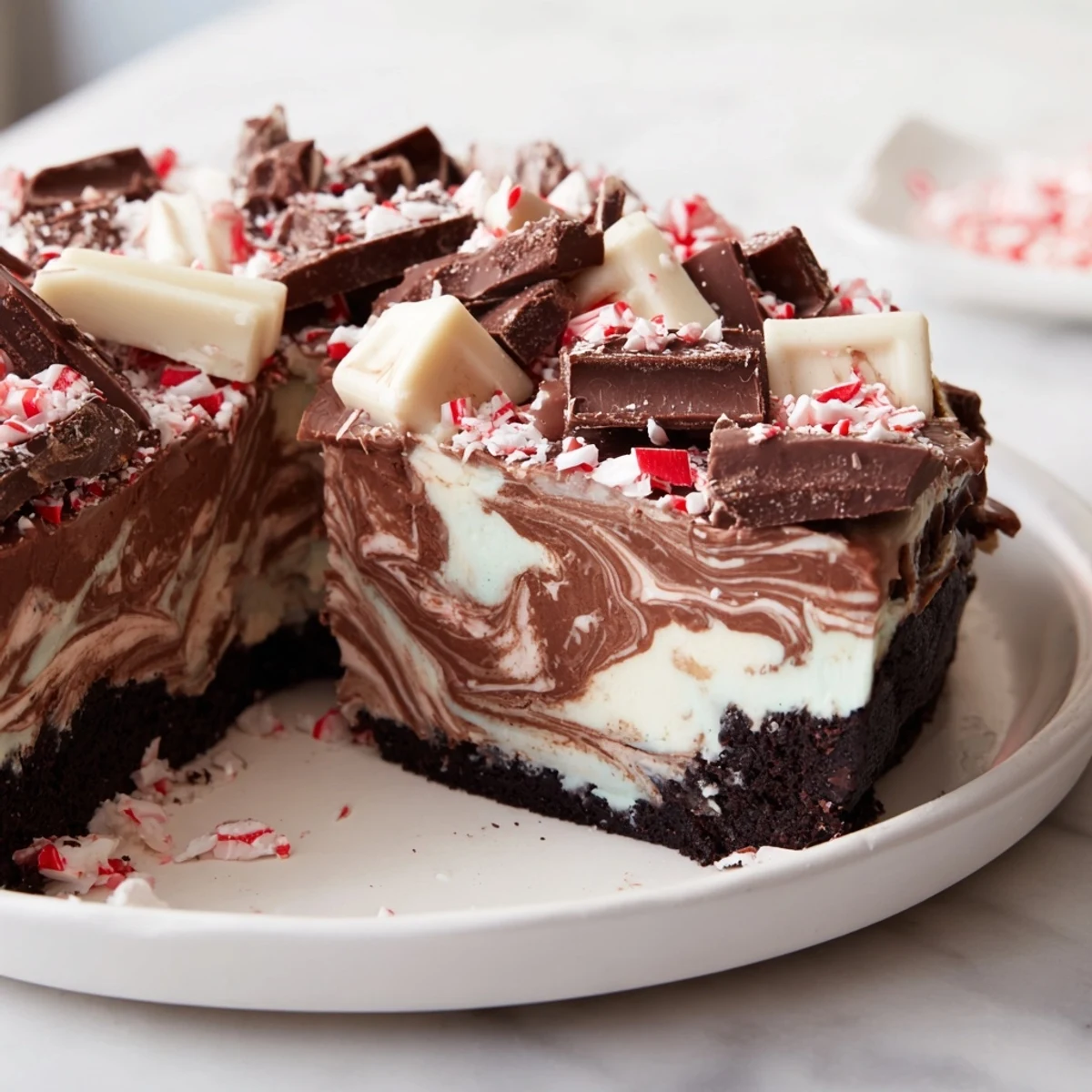 Peppermint Bark Cheesecake