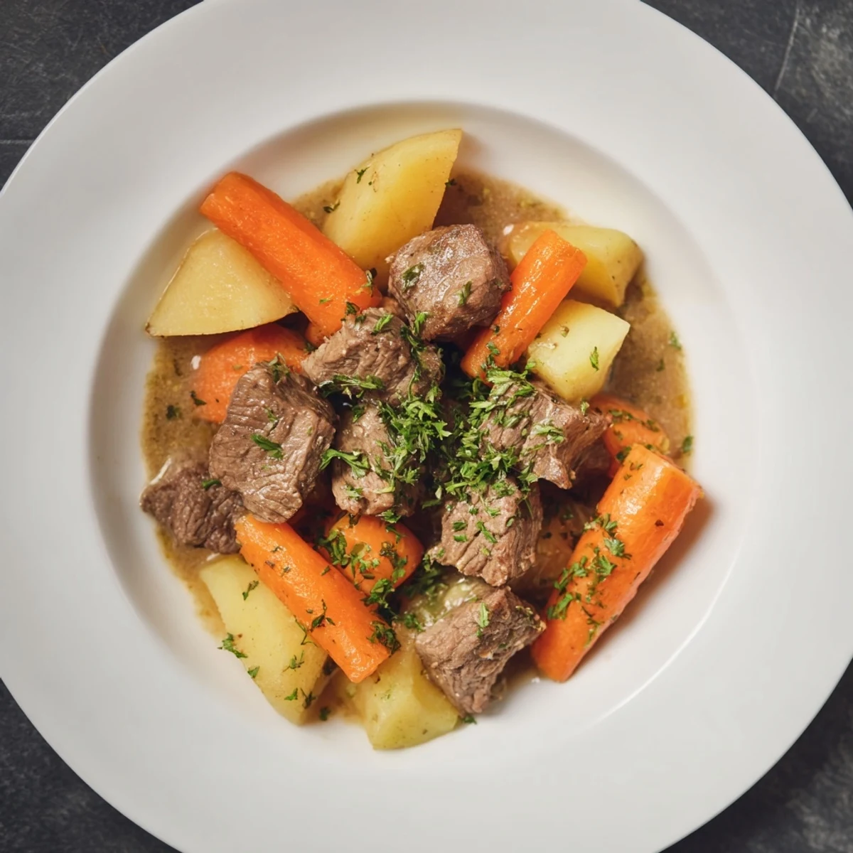 Hearty Beef Casserole with Root Vegetables; imagine the aroma of slow-cooked beef and vegetables.