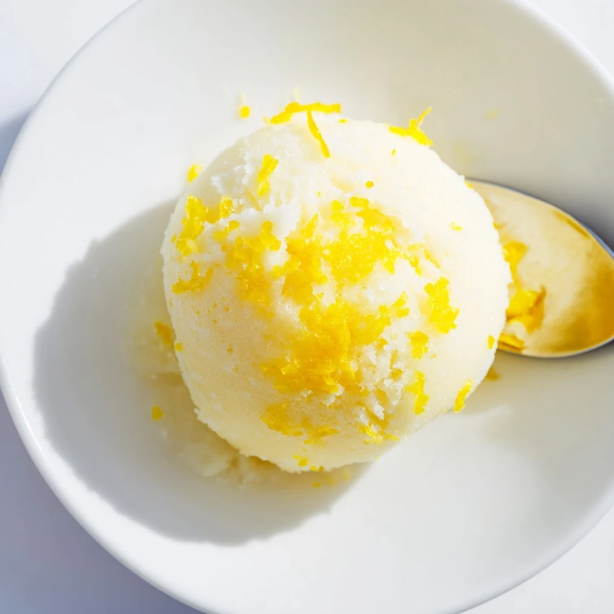 Lemon Sorbet Scoop Delight