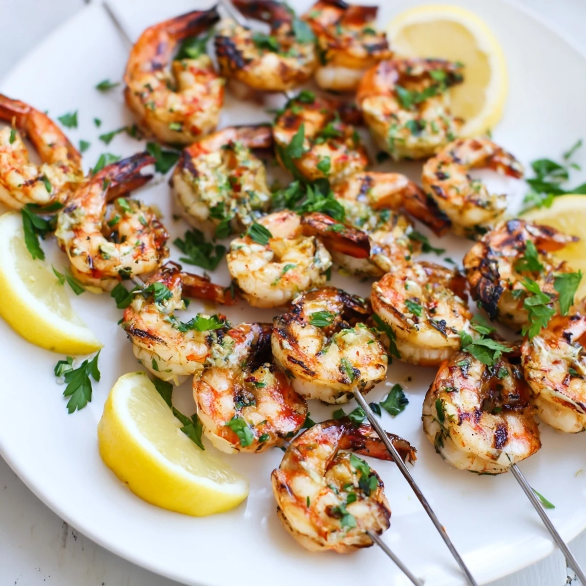 Garlic Shrimp Skewers