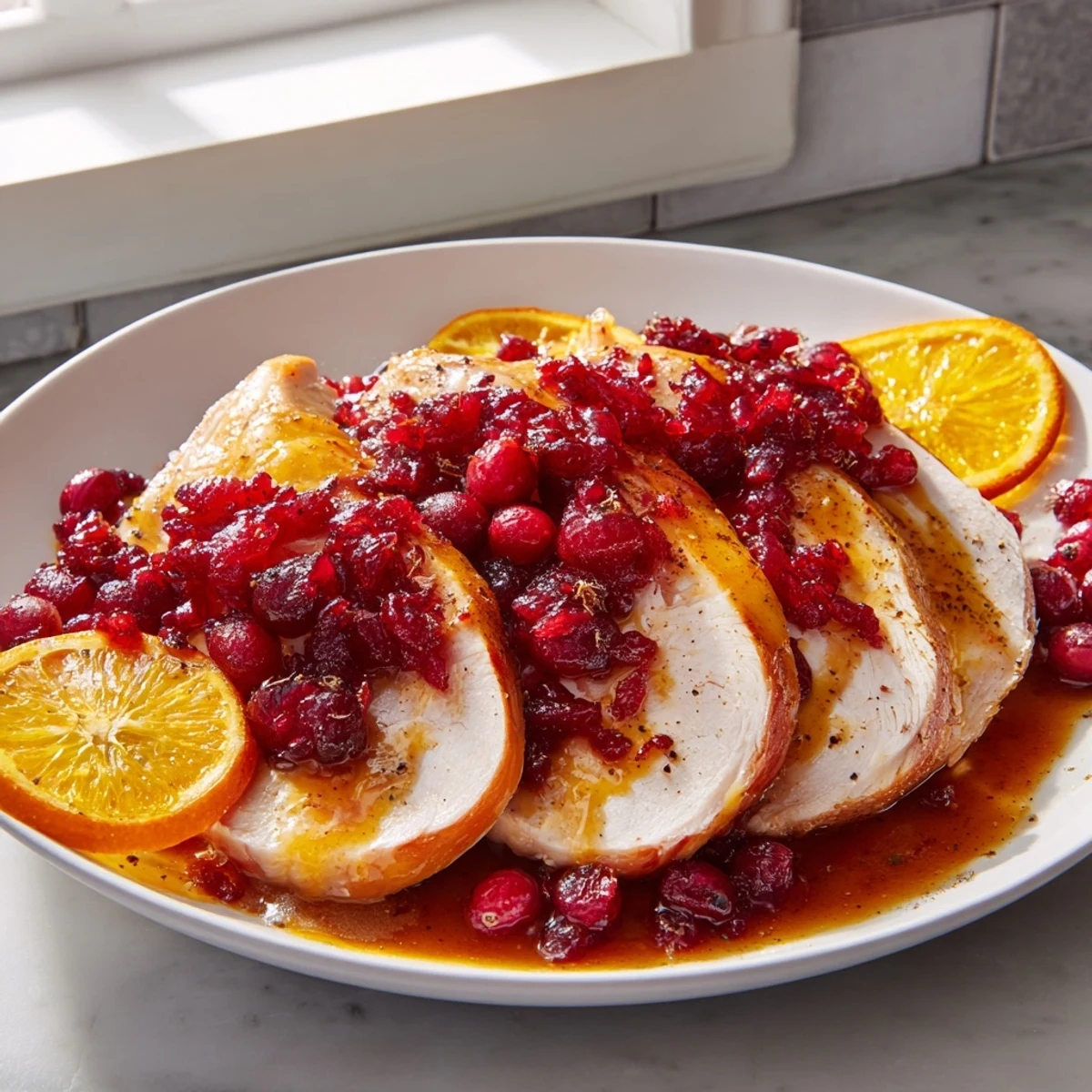 Cranberry Orange Glazed Turkey
