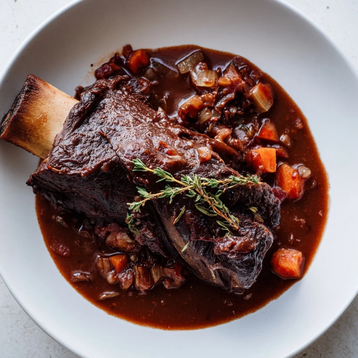 Meltingly soft Slow Braised Beef Short Ribs, perfect for a special dinner with family.