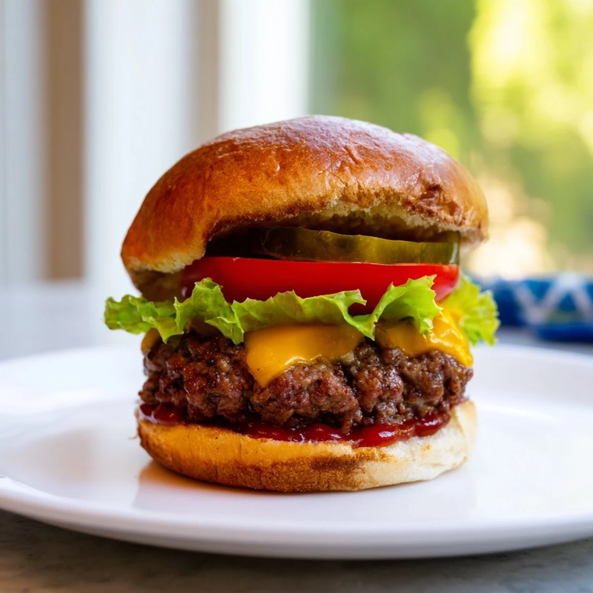 Juicy Beef Sliders with melted cheddar cheese on toasted buns, ready to enjoy at a cookout.