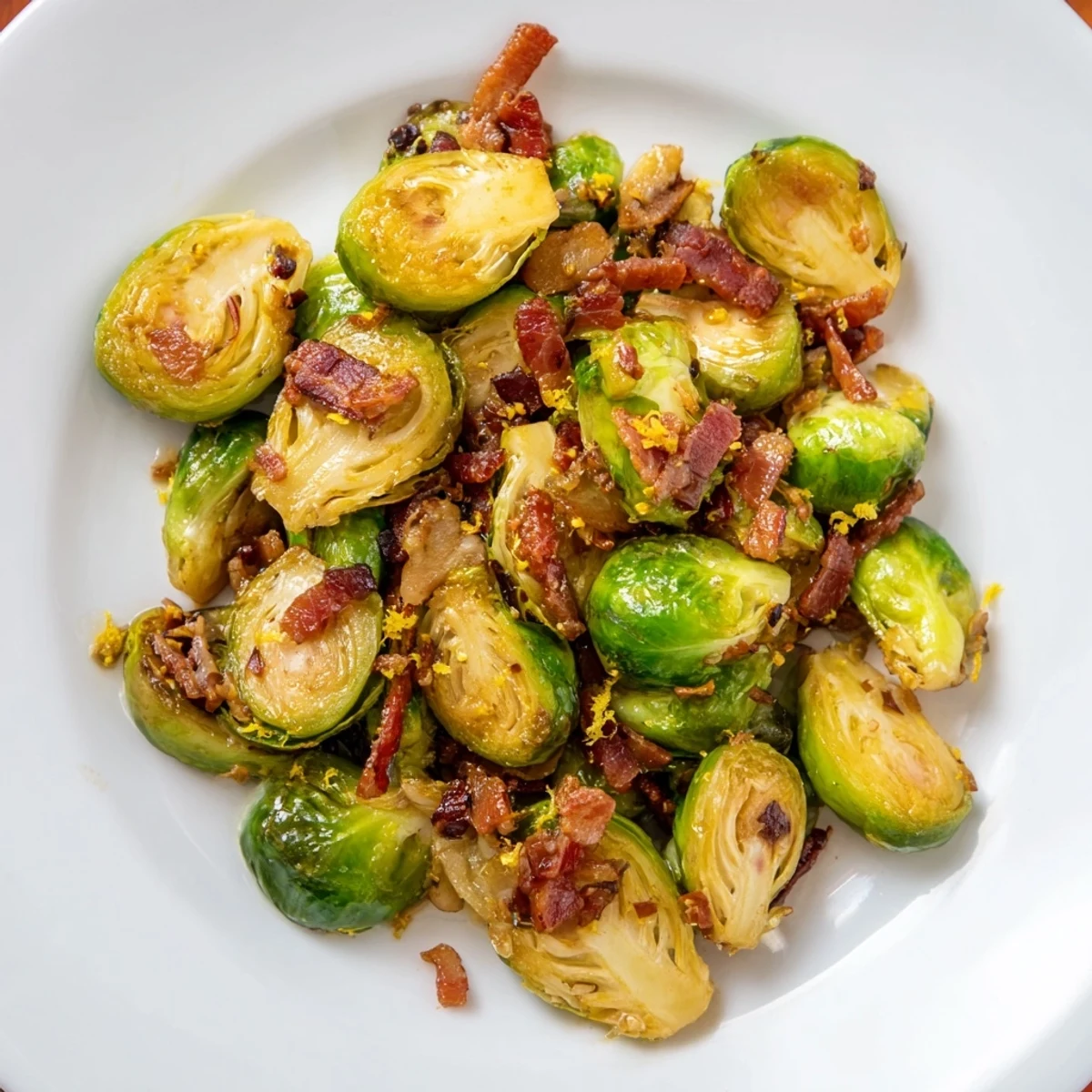 Brussels sprouts with beef bacon