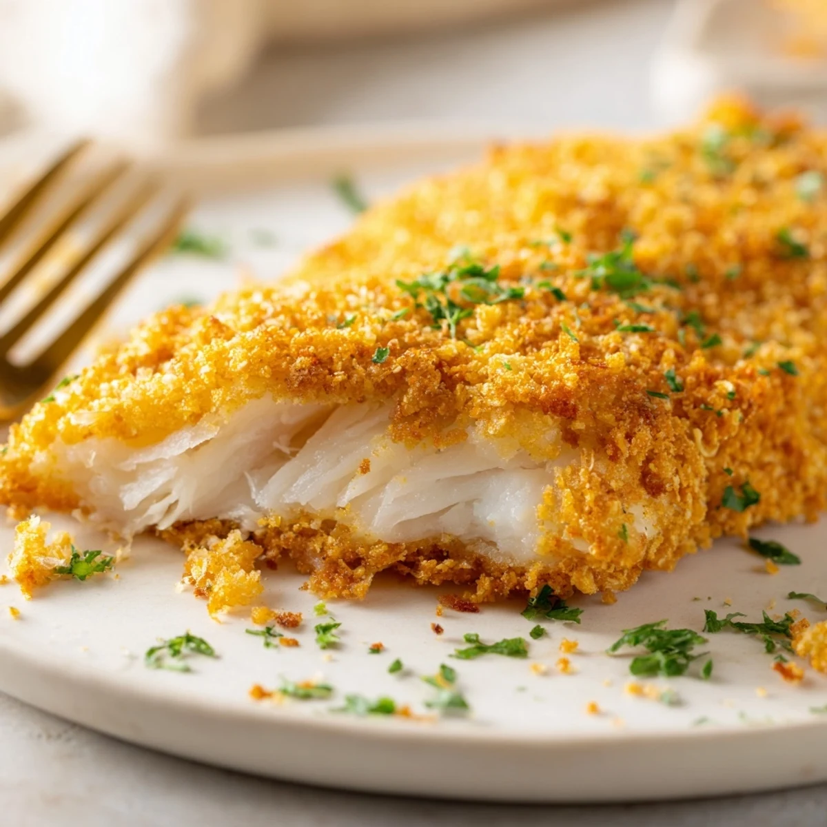 Imagine delicious, flaky crumbed cod, fried until golden and perfect for dinner tonight.