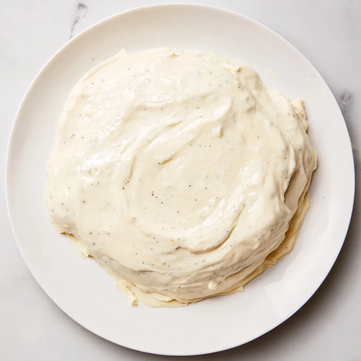 A luscious photo showcases the glossy, creamy pastry filling, ready to fill delicious desserts and cakes.