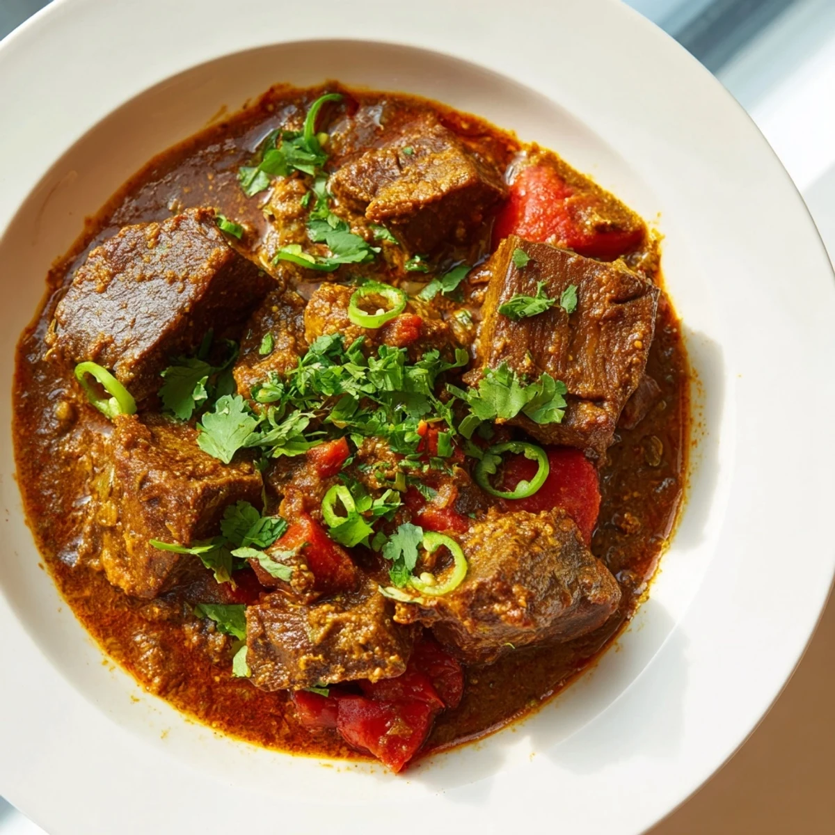 Beef Curry Spiced Tomatoes
