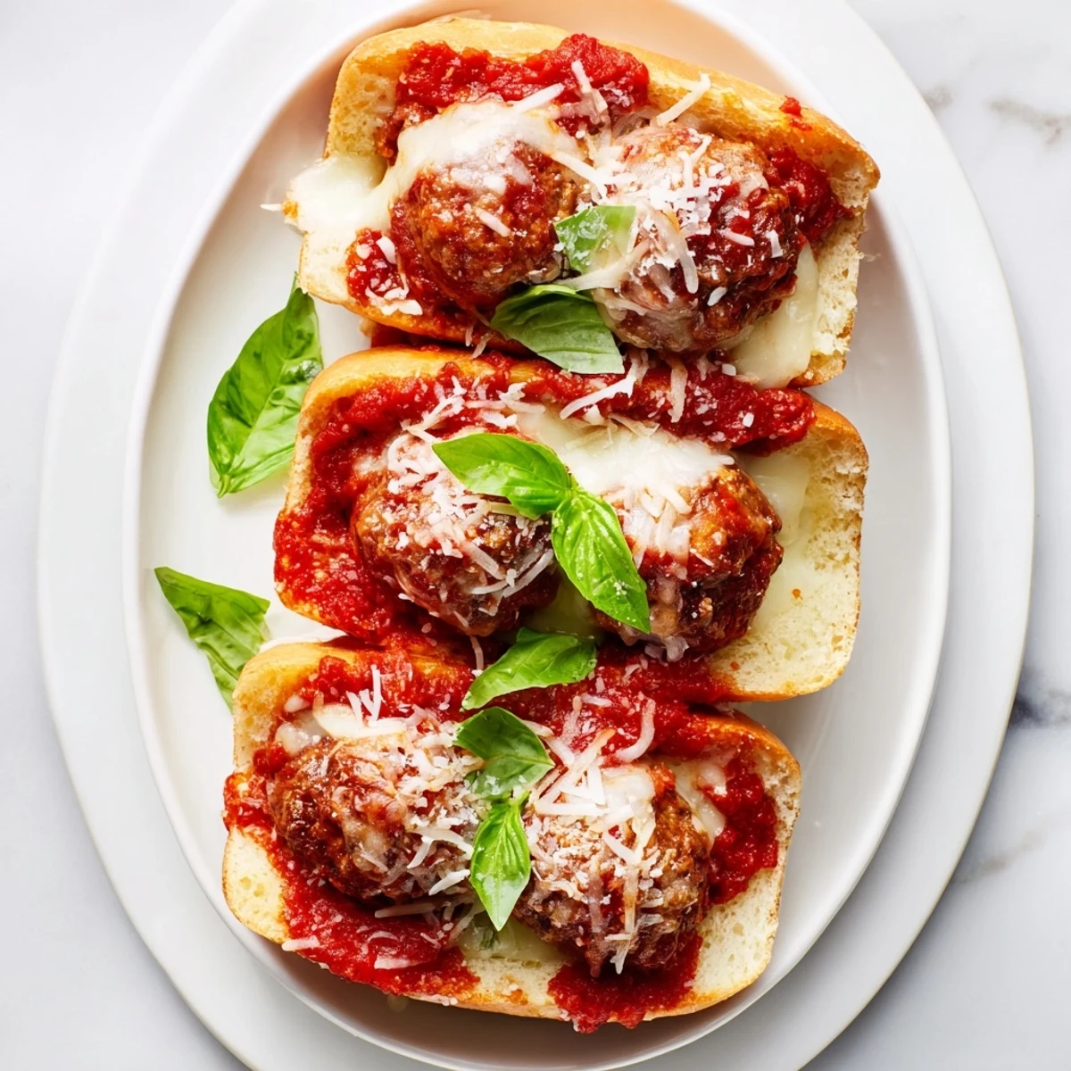Steaming, cheesy Turkey Meatball Sub oozing marinara, a satisfying, comforting American-Italian meal idea.