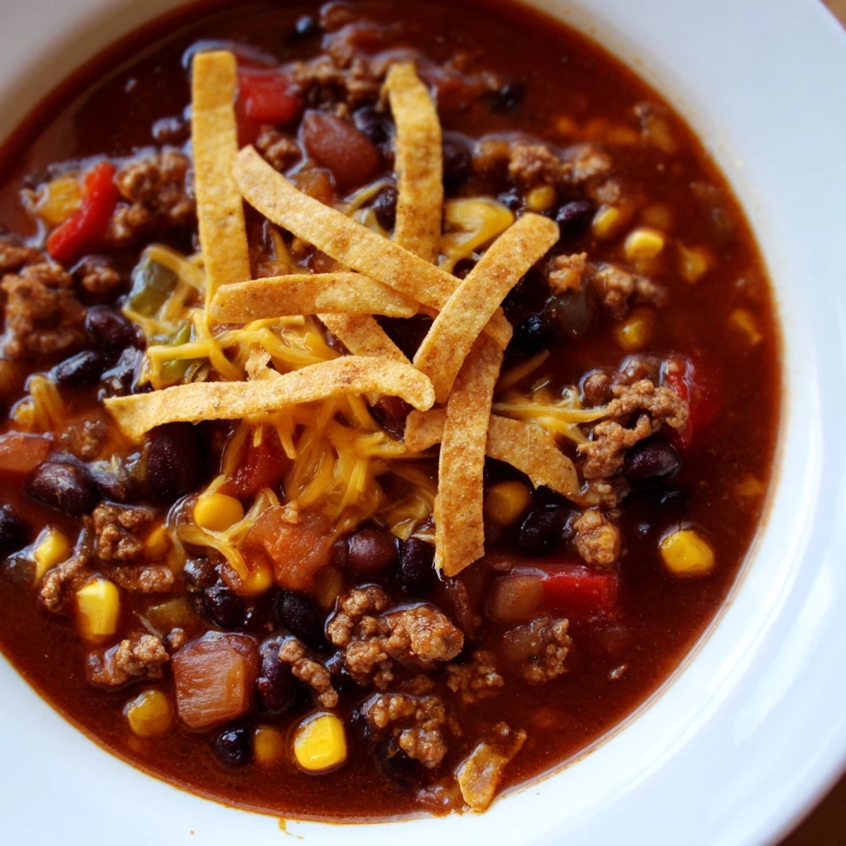 This rich Beef Enchilada Soup is brimming with tender beef, hearty beans, and flavorful spices.
