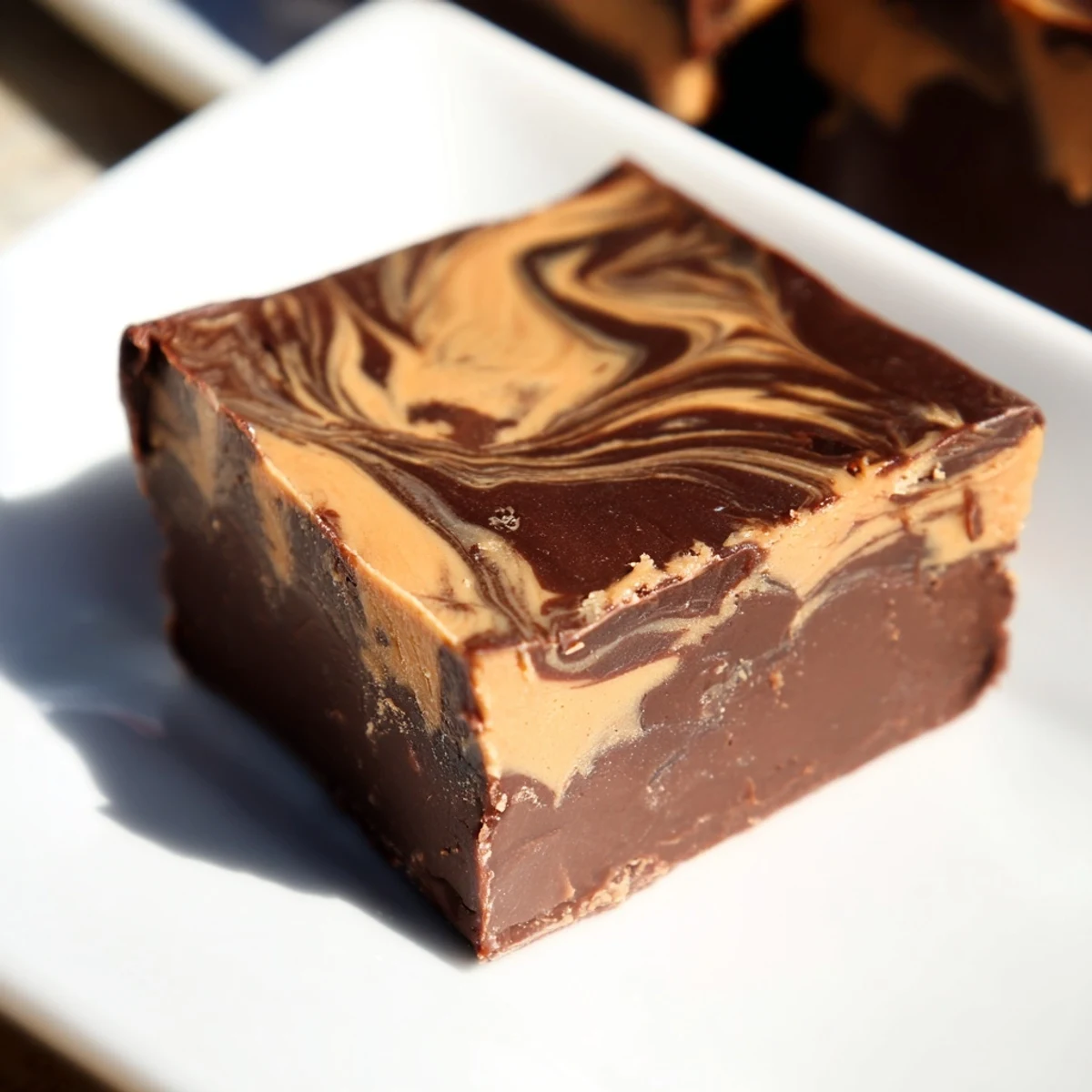 Luscious swirls of peanut butter and chocolate create this delectable Chocolate Peanut Butter Fudge.