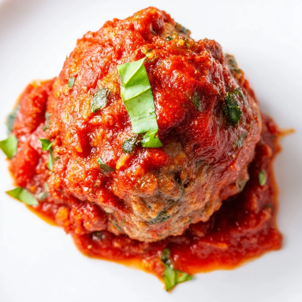 Tender turkey meatballs simmered in a rich marinara sauce, perfect over pasta for a hearty family dinner.