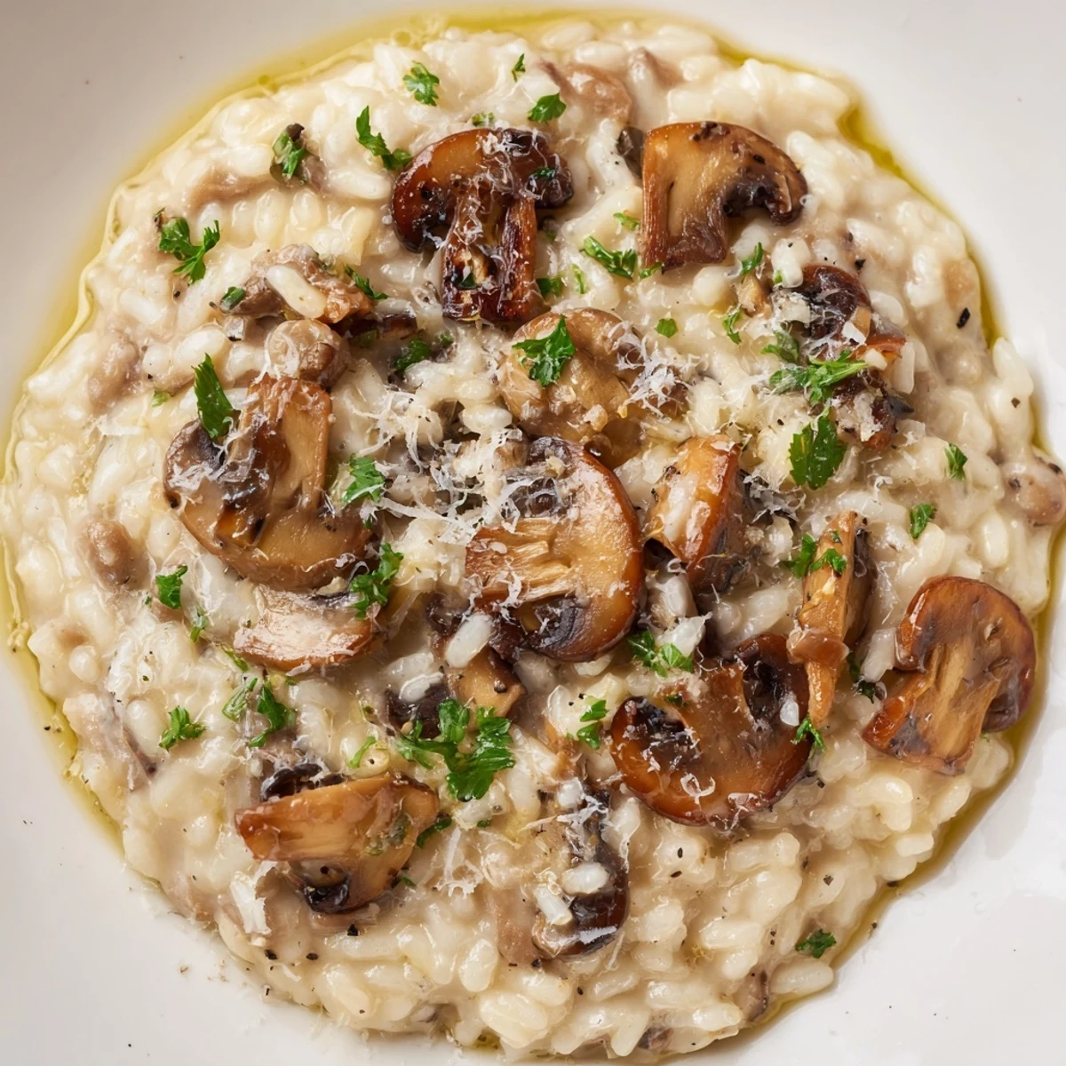 Creamy Mushroom Risotto Truffle