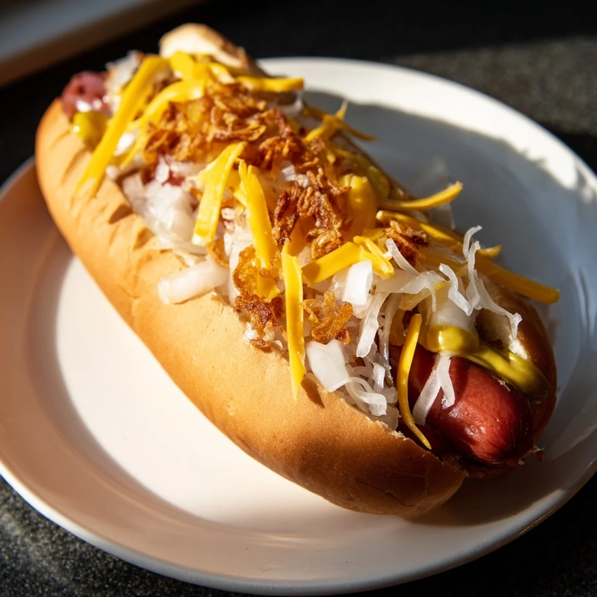 Juicy grilled beef franks on a wooden board, ready for a DIY Hot Dog Bar with pickled jalapeños and fresh cilantro.