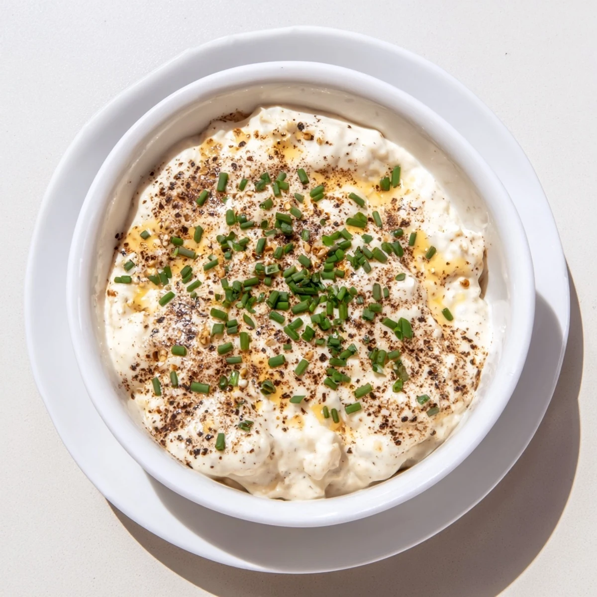 Creamy savory pretzel dip topped with fresh chives alongside warm twisted soft pretzels for dipping
