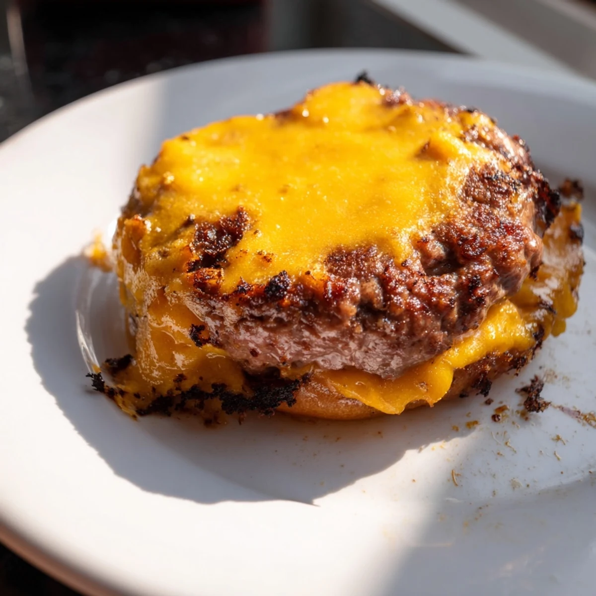 Juicy homemade hamburger patties air fried to perfection with classic burger toppings.