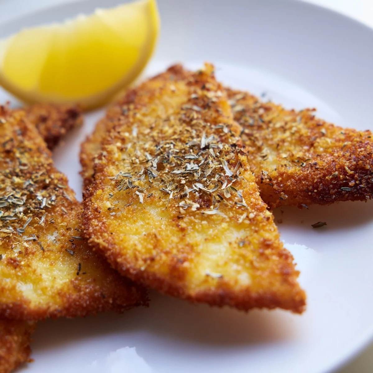 Golden crispy Greek fried cheese sizzling in olive oil with fresh lemon wedges