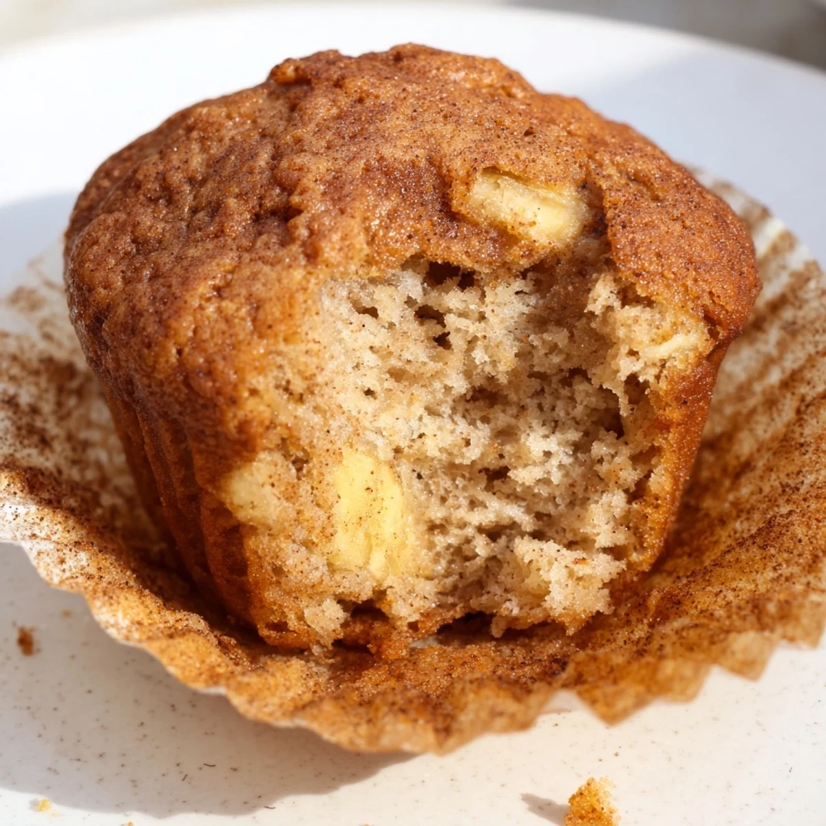 Golden banana muffins with crackly tops cooling on a wire rack, perfect for breakfast