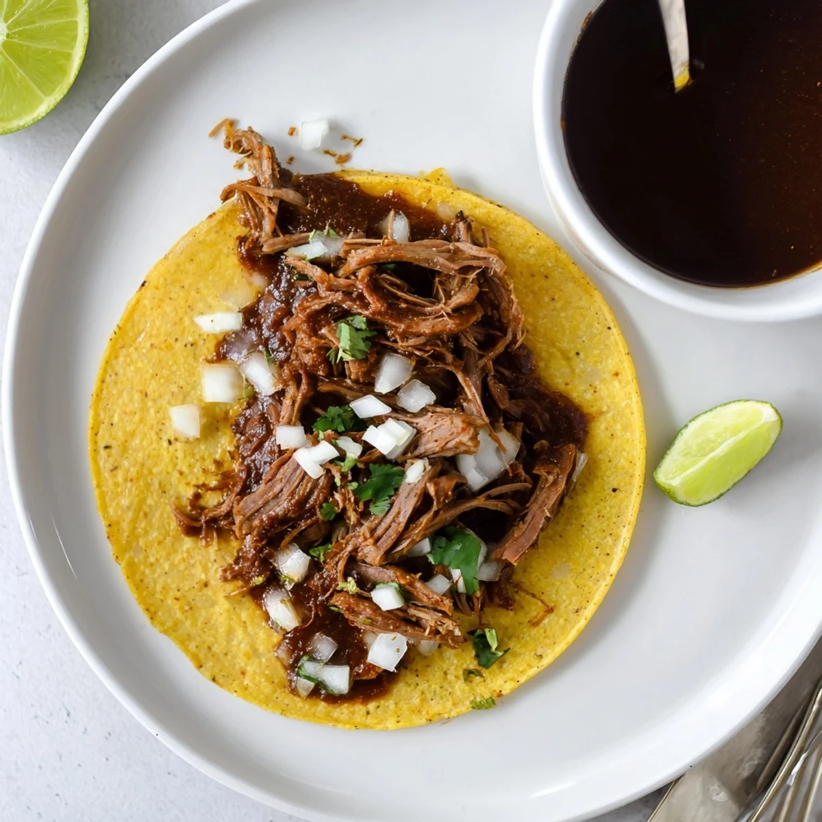 Late-night Super Crispy Birria Tacos Recipe dunked into warm, aromatic consommé for dipping