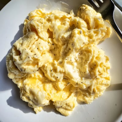 Scrambled Eggs Creamy Fluffy Breakfast
