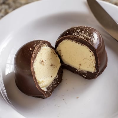 Dark Chocolate Eggnog Truffles