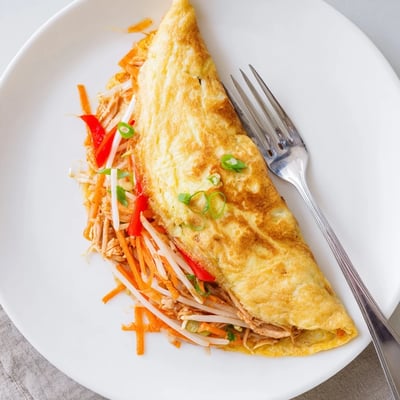 Chinese Omelette with Vegetables